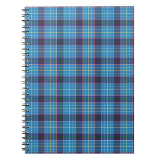Blauwe pleister, Texas State tartan Notitieboek