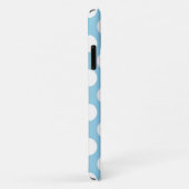 Blauwe pokadots, poolvlek, Stippen, gedopt Case-Mate iPhone Case (Achterkant/rechts)
