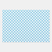 Blauwe pokadots, poolvlek, Stippen, gedopt Inpakpapier Vel (Voorkant)