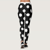 Blauwe polka leggings (Achterkant)