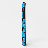 Blauwe Polka teckels Case-Mate iPhone Case (Achterkant/links)