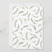 Blauwe pompoen Herfst Baby shower Kaart (Achterkant)