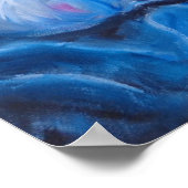 Blauwe pony poster (Hoek)