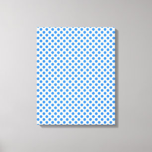 Blauwe poolpunten met achtergrond canvas afdruk
