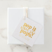 Blauwe Pop als ze Baby shower Pop Bedankjes Labels (Met doos)