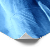 Blauwe Pop Kunstbeeld van Vrijheid Poster (Hoek)