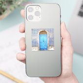 Blauwe Portugal deur Sticker (Telefoon)