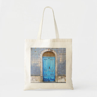 Blauwe Portugal deur Tote Bag