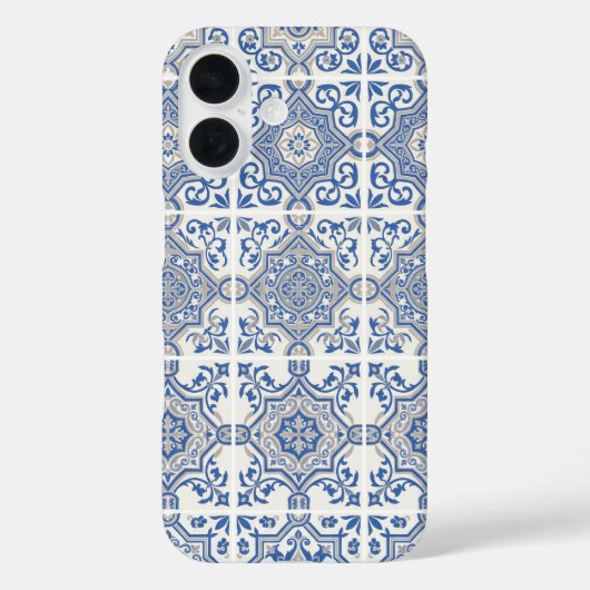 Blauwe Portugese Tegel Case-Mate iPhone Case (Achterkant)