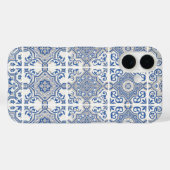 Blauwe Portugese Tegel Case-Mate iPhone Case (Achterkant (horizontaal))
