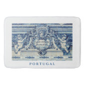 Blauwe Portugese Tegels met Engelen Badmat (Voorkant)