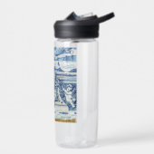 Blauwe Portugese tegels met twee engelen Waterfles (Links)