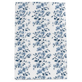 Blauwe Posies op Vine Medium Cadeauzakje (Voorkant)