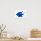 Blauwe Poster (Keuken)