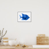 Blauwe Poster (Keuken)