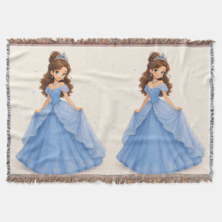 Blauwe prinses dekensling deken