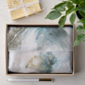 Blauwe prinses gaat naar de bal tissuepapier (Geschenk)