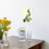 Blauwe Prints van de goudvis Folie (Laag (Keuken))