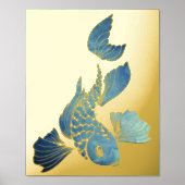 Blauwe Prints van de goudvis Folie (Voorkant)