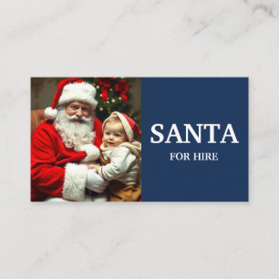Blauwe professionele Sinterklaas te huur foto Visitekaartje