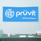 Blauwe pruvit banner (Beurs)