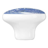 Blauwe psychedelische lade Trek keramische knop (Zijkant)