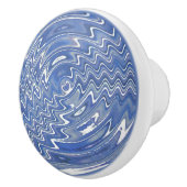 Blauwe psychedelische lade Trek keramische knop (Rechts)