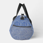 Blauwe psychedelische print Duffle tas (Rechts)