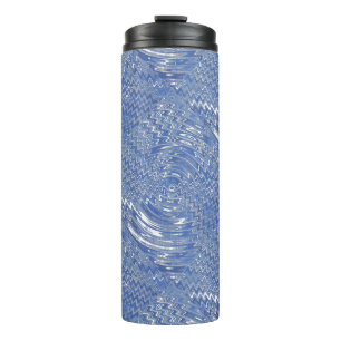 Blauwe Psychedelische Thermische Tumbler Thermosbeker