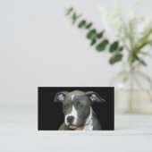 Blauwe puppy visitekaartjes (Staand voorkant)