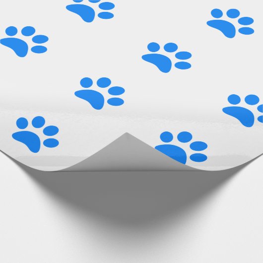 Blauwe pw afdrukken cadeaupapier (Hoek)