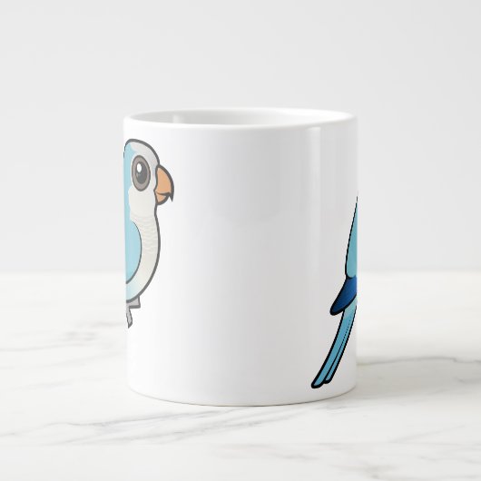 Blauwe Quaker Jumbo Mok (Voorkant)