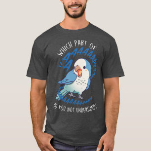 Blauwe Quaker Papegaai Aaaa T-shirt