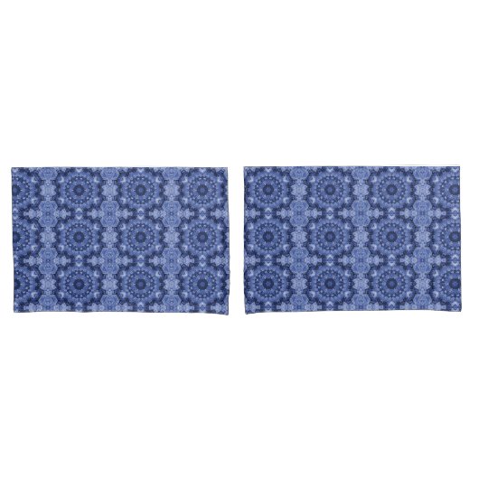 Blauwe Quilt Kussensloop (Voorkant-Set)