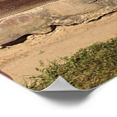 Blauwe Raamluiken - Poster (Hoek)