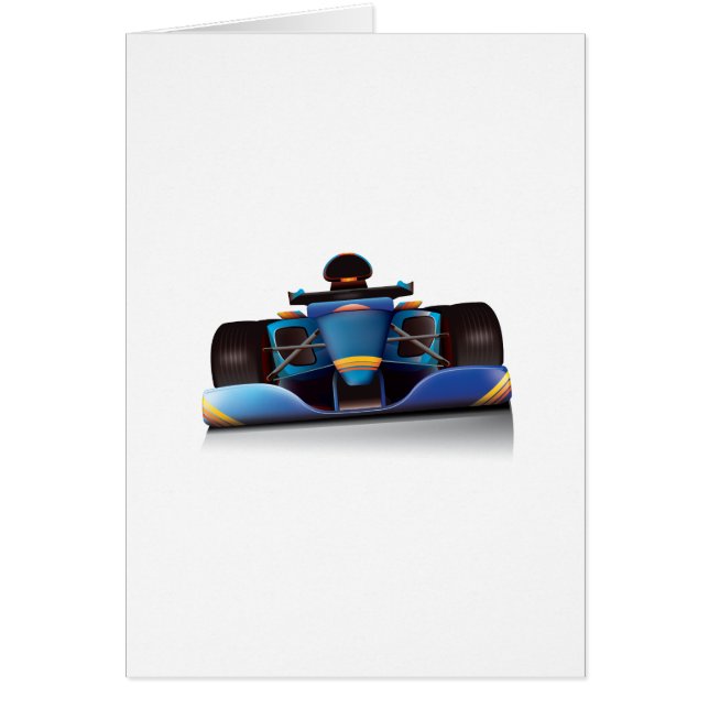 Blauwe Raceauto (Voorkant)