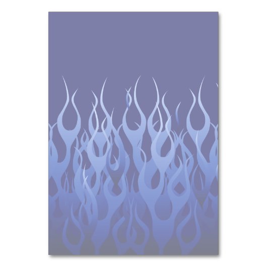 Blauwe Raceflames op Carbon Fiber Print Kaart (Achterkant)