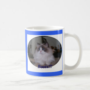 Blauwe Ragdoll Cat, Boots!! Koffiemok
