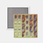 Blauwe ramen magneet (Voorkant / Achterkant)