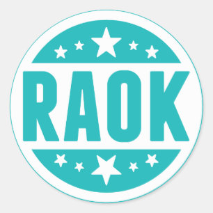 Blauwe RAOK Stickers