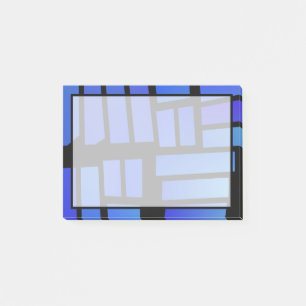 Blauwe rechthoekige Tegels Post-it® Notes