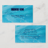 blauwe reflectie ~ bc visitekaartje (Voorkant / Achterkant)