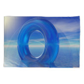 Blauwe Reflecties Kussensloop (Achterkant-Links)