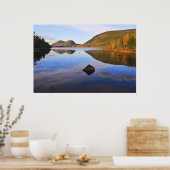 Blauwe reflecties poster (Keuken)