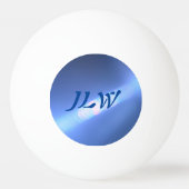 Blauwe refractie gepersonaliseerd pingpongballen (Achterkant)