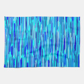 Blauwe Regen druppels Abstract Theedoek (Horizontaal)