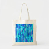 Blauwe Regen druppels Abstract Tote Bag (Voorkant)