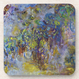 Blauwe regen (rechterhelft) door Claude Monet Bier Onderzetter