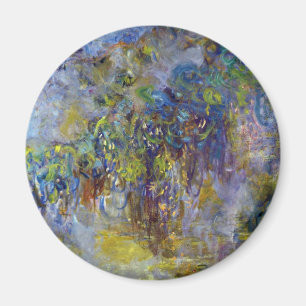 Blauwe regen (rechterhelft) door Claude Monet Magneet