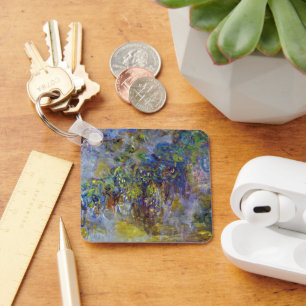 Blauwe regen (rechterhelft) door Claude Monet Sleutelhanger